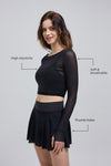 Saltum - Sheer Mesh Top
