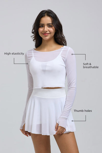 Saltum - Sheer Mesh Top