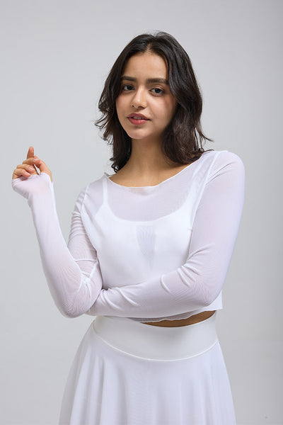Saltum - Sheer Mesh Top