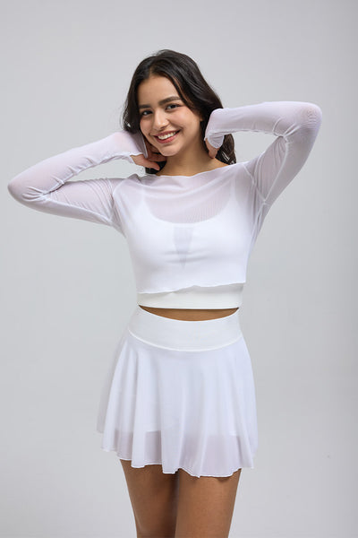 Saltum - Sheer Mesh Top