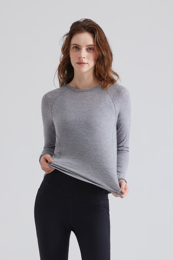 Sustainable Everyday - Loose Fit Wool Long Sleeve Top
