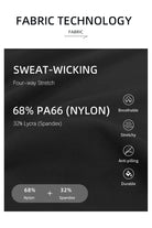 Cold Weather Cropped Quarter Zip Fabric with sweat-wicking properties and material composition