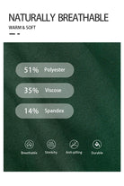 Polo Sweater Textile composition label with percentages of polyester, viscose, and spandex