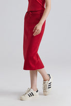 High Rise Knee Length Pencil Skirt Midi Skirts