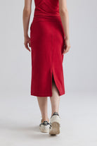 High Rise Knee Length Pencil Skirt Midi Skirts