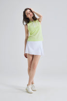 SALTUM Colorblock Sleeveless Tennis Top cocktail-green