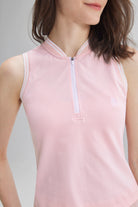 SALTUM Colorblock Sleeveless Tennis Top pale-dogwood
