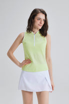 SALTUM Colorblock Sleeveless Tennis Top cocktail-green