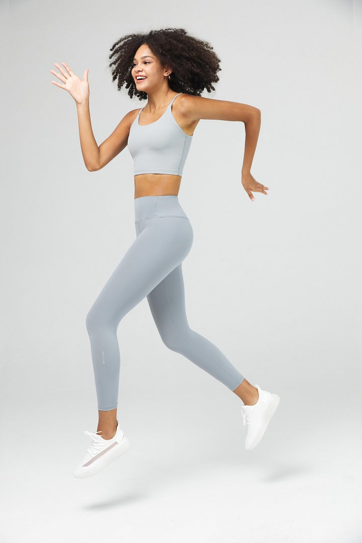 Saltum sports Tank Top & Tummy Control Drawstring Flare Set 