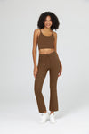Saltumsports.com Tank Top & Tummy Control Drawstring Flare Set 7 8 leggings LULU ALO 