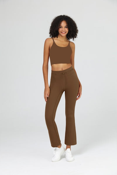 Saltumsports.com Tank Top & Tummy Control Drawstring Flare Set 7 8 leggings LULU ALO 