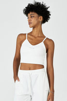 CloudFleece™ Adjustable Cropped Cami Tank - SALTUM SPORTS