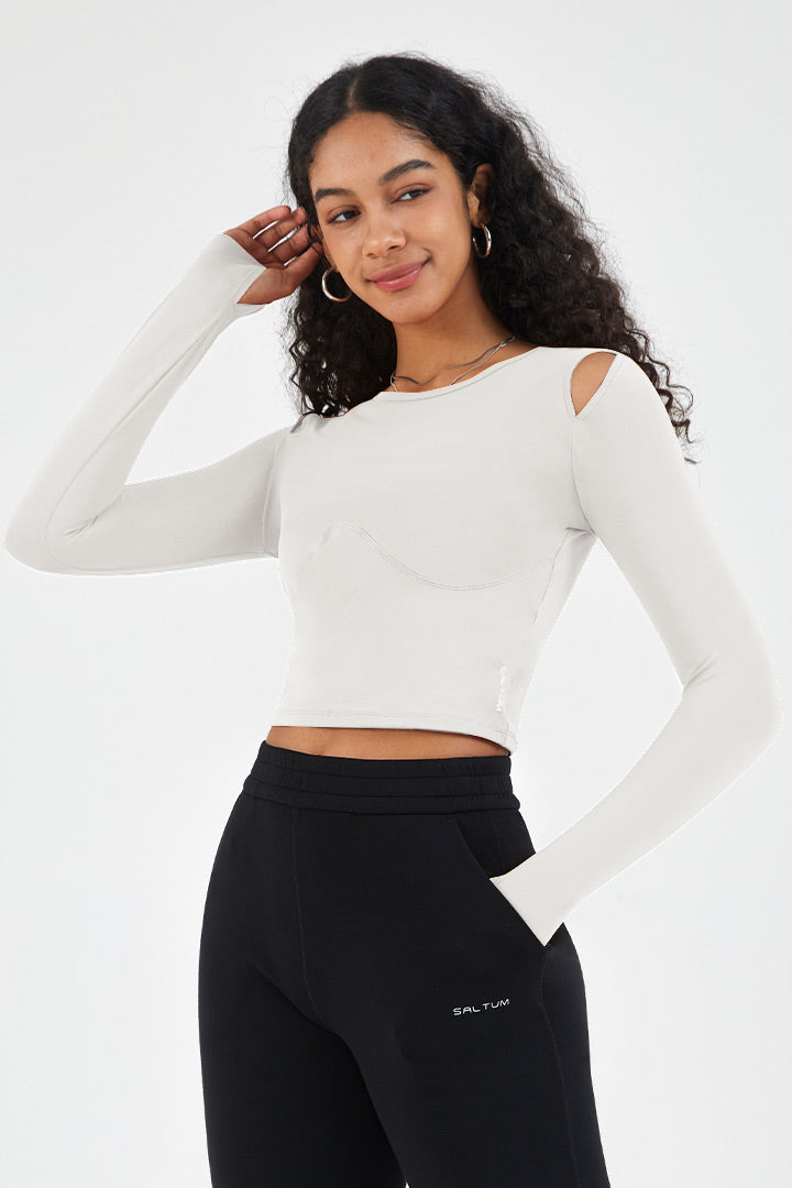 BreeLite™ Long Sleeve T-shirt with Thumb Hole - SALTUM SPORTS