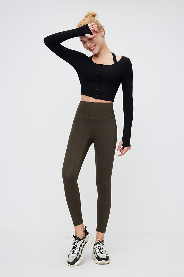 Long Sleeve Cropped Cardigan - SALTUM SPORTS