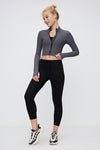 FlexEase™ Long Sleeve Cropped Jacket - SALTUM SPORTS