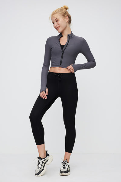 FlexEase™ Long Sleeve Cropped Jacket - SALTUM SPORTS