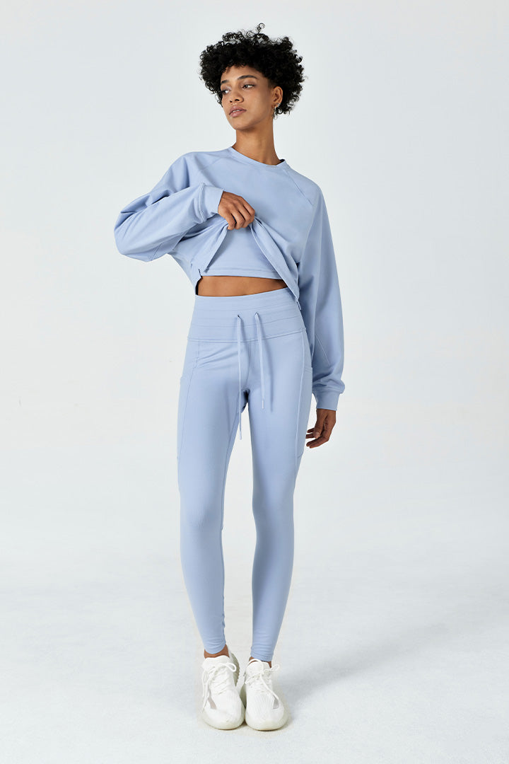 CloudFleece™ Cropped Crew Pullover - SALTUM SPORTS