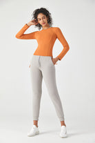 Long Sleeve Yoga Tops with Thumb Hole - SALTUM SPORTS