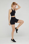 Strappy Cross Back Longline Tank Top - SALTUM SPORTS