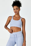 Hitense™ Spaghetti Strap Sports Bra-Greyish Blue - SALTUM SPORTS