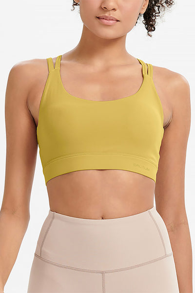Strappy Cross Back Sports Bra - SALTUM SPORTS
