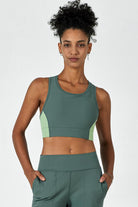 Hitense™ Racerback Sports Bra-Lt Teal - SALTUM SPORTS