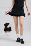 Double Pleated Mini Skirt