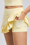 Double Pleated Mini Skirt