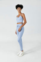CloudFleece™ Adjustable Cropped Cami-Greyish Blue - SALTUM SPORTS