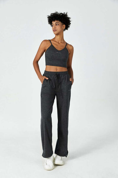 CloudFleece™ Adjustable Cropped Cami & Sweatpant Set - SALTUM SPORTS
