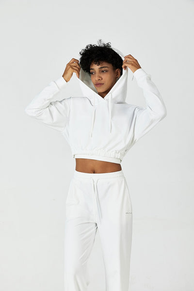 CloudFleece™ Cropped Pullover Hoodie - SALTUM SPORTS