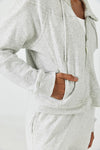 Cropped Zip Hoodie & Straight Leg Sweatpant Set - SALTUM SPORTS