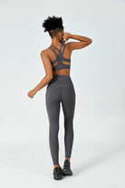FlexEase™ High-Waist Legging-Charcoal Grey - SALTUM SPORTS