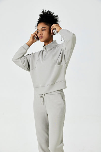 AeroChic™ Half-Zip Pullover & Jogger Set - SALTUM SPORTS