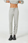 AeroChic™ High-Rise Jogger with Side Pockets-Stone Grey - SALTUM SPORTS