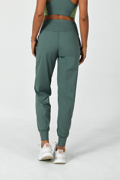 FlexEase™ High-Rise Cozy Jogger-Lt Teal - SALTUM SPORTS