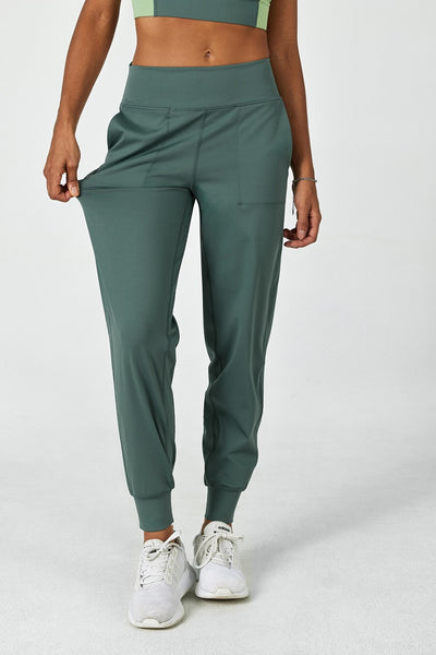 FlexEase™ High-Rise Cozy Jogger-Lt Teal - SALTUM SPORTS