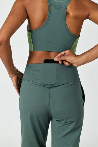 FlexEase™ High-Rise Cozy Jogger-Lt Teal - SALTUM SPORTS