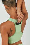 Hitense™ Racerback Sports Bra-Lt Green - SALTUM SPORTS